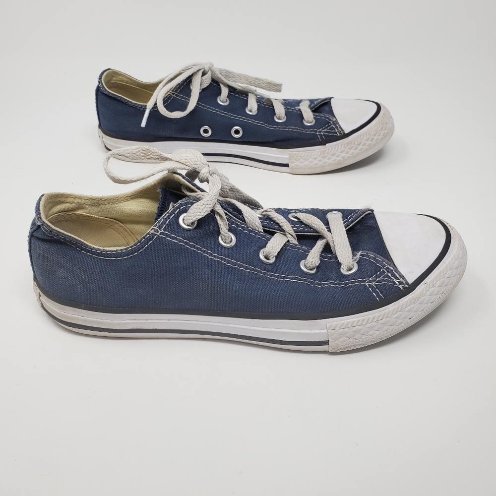 CONVERSE Blue Low Top Shoes Sneakers Lace Up 3 - Picture 9 of 12